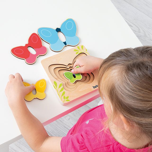 Montessori-spellen met 10 kaarten, tetris van hout, Tumble puzzel in