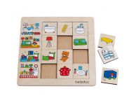 Houten sorteerpuzzel thuis