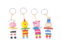 Houten kinder sleutelhanger dieren