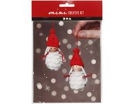 Knutselset kerstelfen hangers maken
