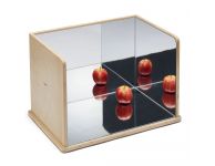 Houten ontdekking spiegel