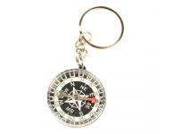 Sleutelhanger kompas zwart