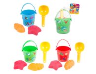 Mini strandset emmer, schepje & 2 vormen