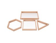 Houten spiegelbladen