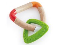 Houten baby bijtdriehoek