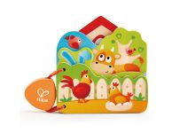 Houten babyboek boerderijdieren