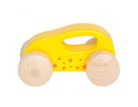 Houten auto | Geel