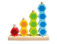 Houten stapelvormen tellen