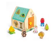 Houten vormenstoof dierenhuis