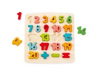 Houten puzzel getallen