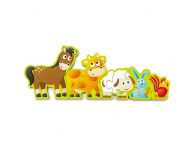 Puzzel cijfers en boerderijdieren
