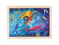 Puzzel oceaan redding met kleurplaat