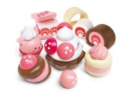 Speelgoed aardbeien dessert set