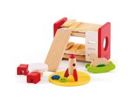 Houten poppenhuis kinderkamer