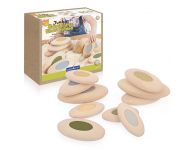 Sensorische rivierstenen hout