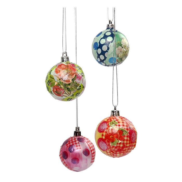 Marjospeelgoed Knutsel kerstballen van kunststof