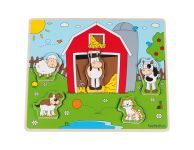 Houten puzzel Funny Friends boerderij