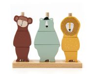 Houten stapelpuzzel dieren