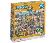 Komische puzzel straatleven