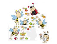 Muurstickers bijenkorf