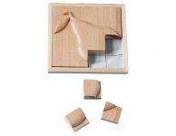 Houten reliëfpuzzel peer