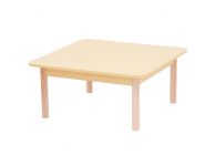 Kleurrijke tafel geel, vierkant