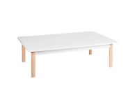 Kleurrijke tafel wit, rechthoek