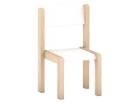 Beuken stoel wit, 31 cm