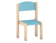 Beuken stoel licht blauw, 26 cm
