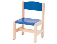 Beuken stoel blauw, 26 cm