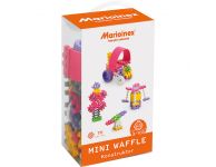 Mini wafel blokken bouwen roze 70 stuks