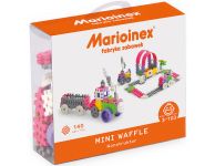 Mini wafel blokken bouwen roze 140 stuks