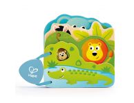 Houten babyboek jungledieren