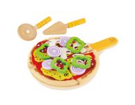 Houten speelgoed pizza
