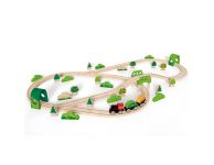 Houten trein forest set